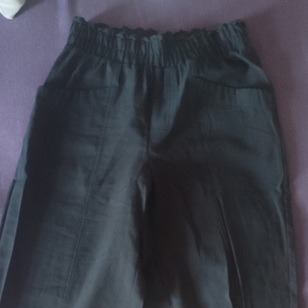 a new day Black Gathered Waist Trousers